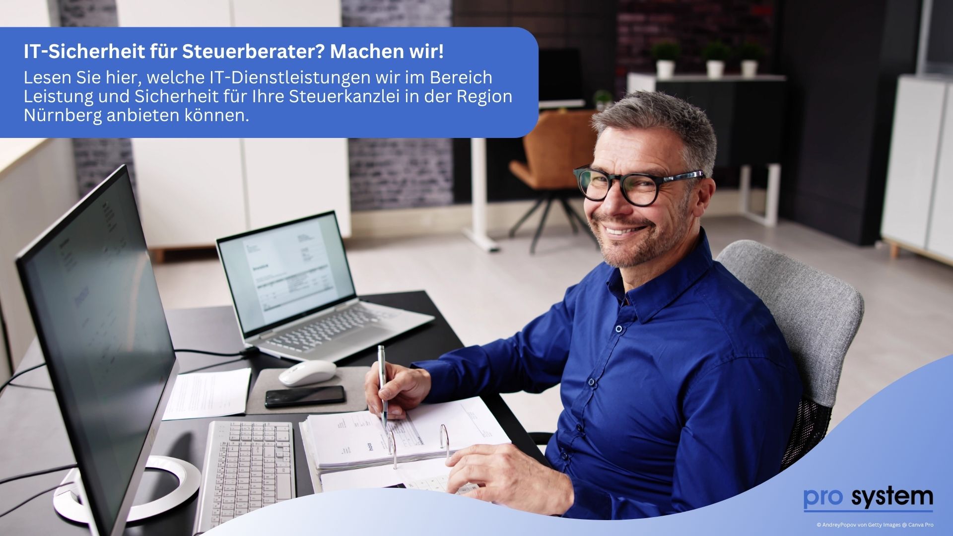 IT-Sicherheit für Steuerberater in der Region Nürnberg mit pro System aus Zirndorf
