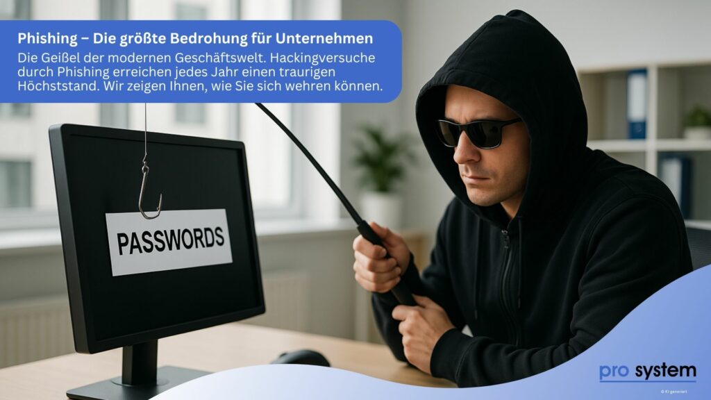 Mittel und Wege gegen Phishing Atttacken gegen Ihr Unternehmen in Nürnberg. pro System berät Sie.